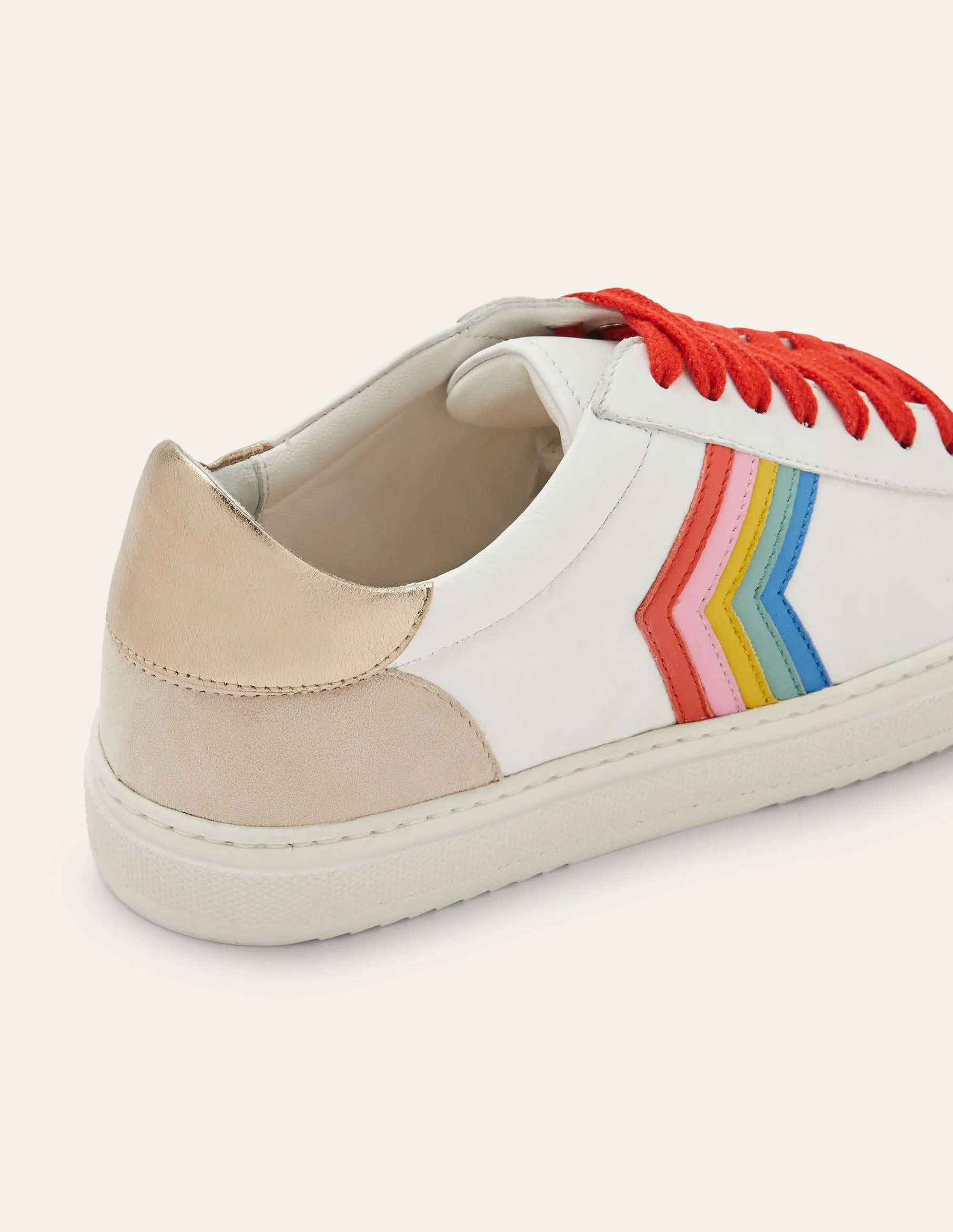 Helen Chevron Trainers-White/Firecracker/Rainbow