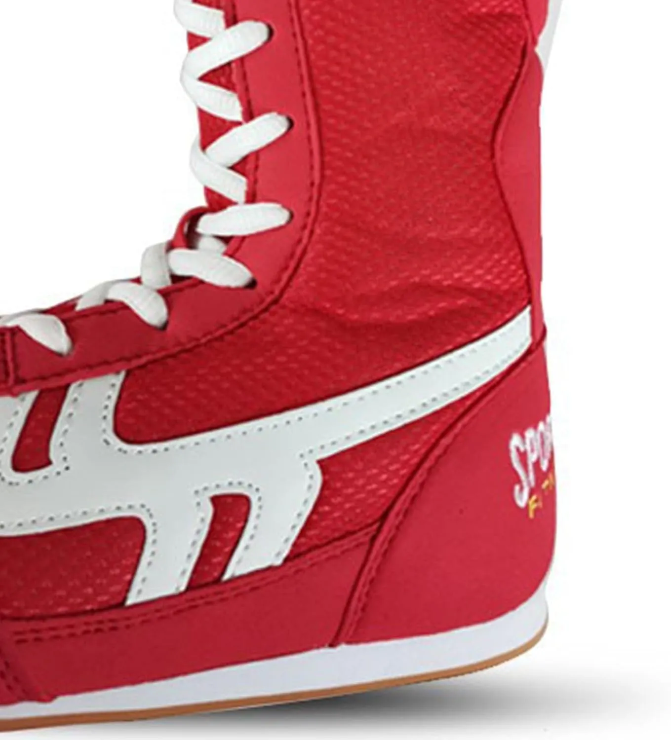 High Top Wrestling Shoes for Men Lace Up Breathable Mesh Boxing Shoes Casual Lightweight Slip On Sneakers