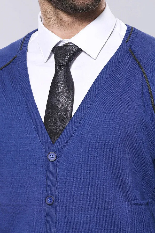 Indigo Cotton Men's Knitwear - Wessi