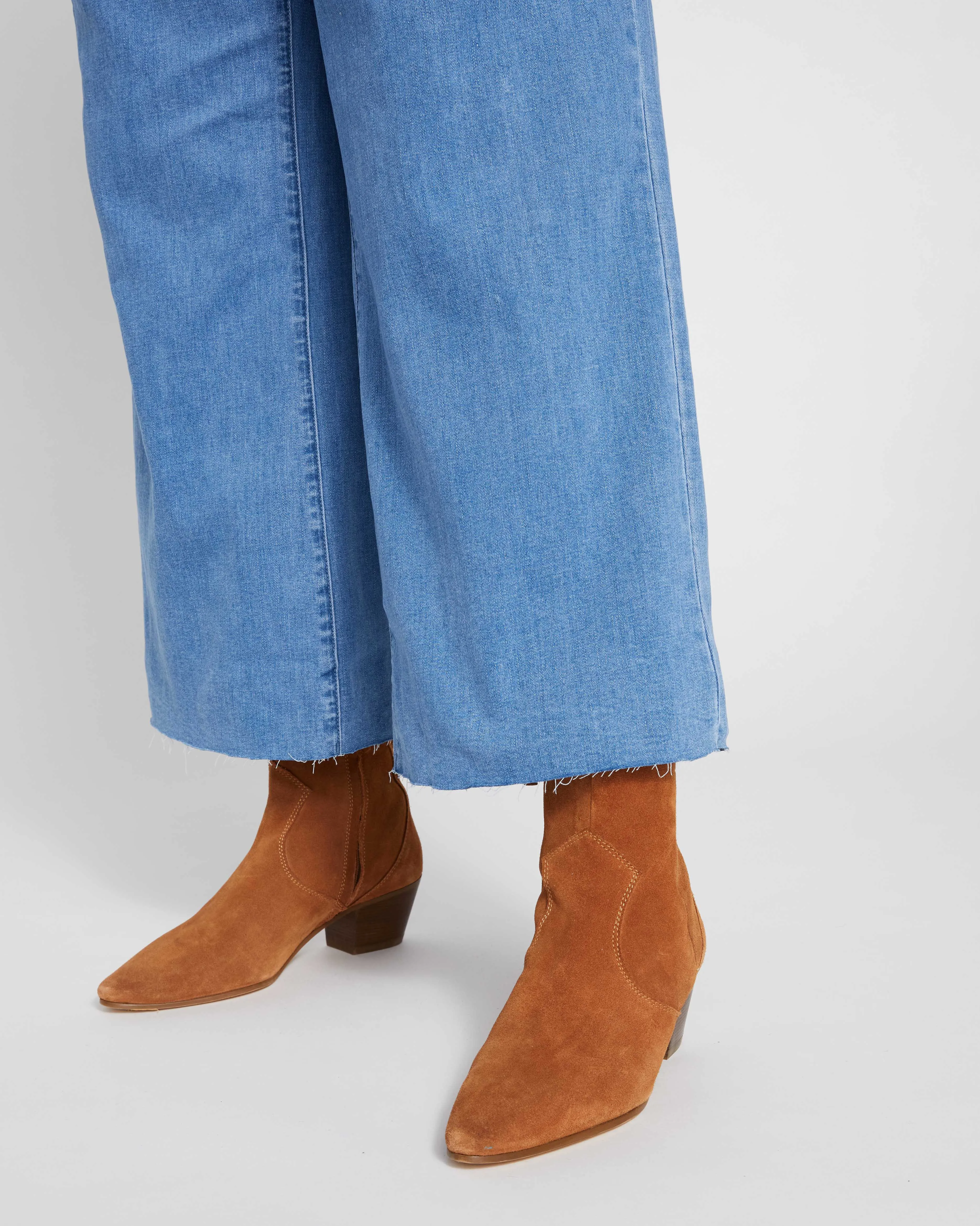 Jackie High Rise Cropped Jeans - California Blue Wash