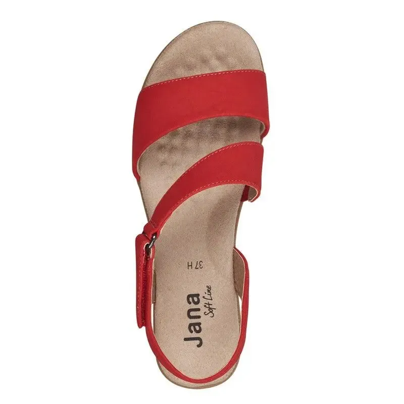 Jana 28167 FIRE Touch Fastening Wide Fitting Sandal 28167-566