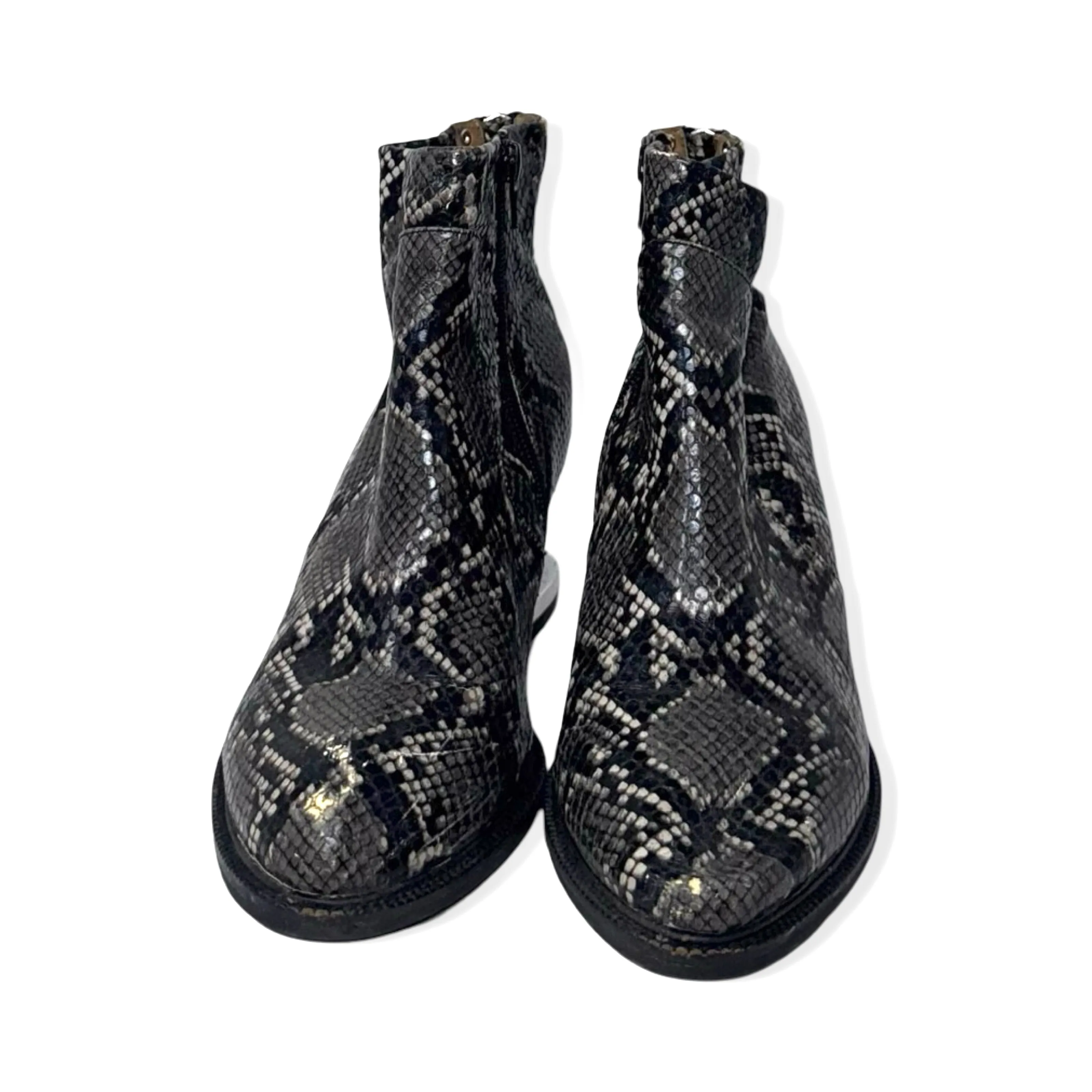 Jeffrey Campbell Snake Print Booties