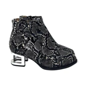 Jeffrey Campbell Snake Print Booties