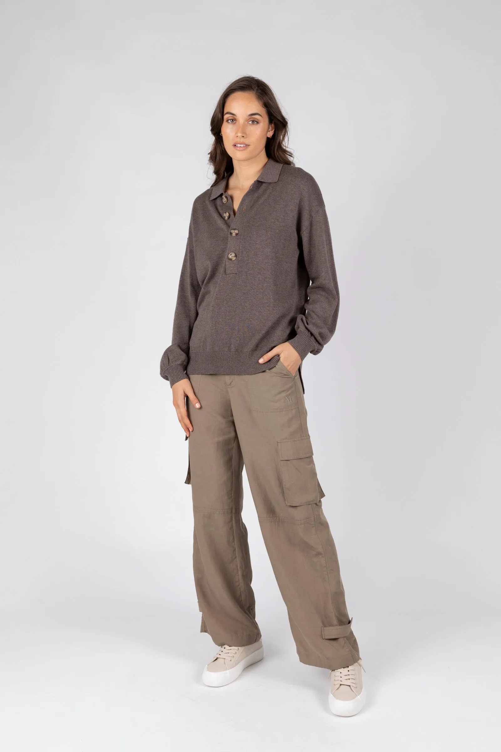Madison Knit Sweat - Ash