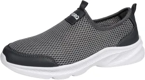 Memory Foam Versatile Shoes for Men Breathable Casual Comfortable Walking Sneaker Soft Flat Soled Elderly Shoes