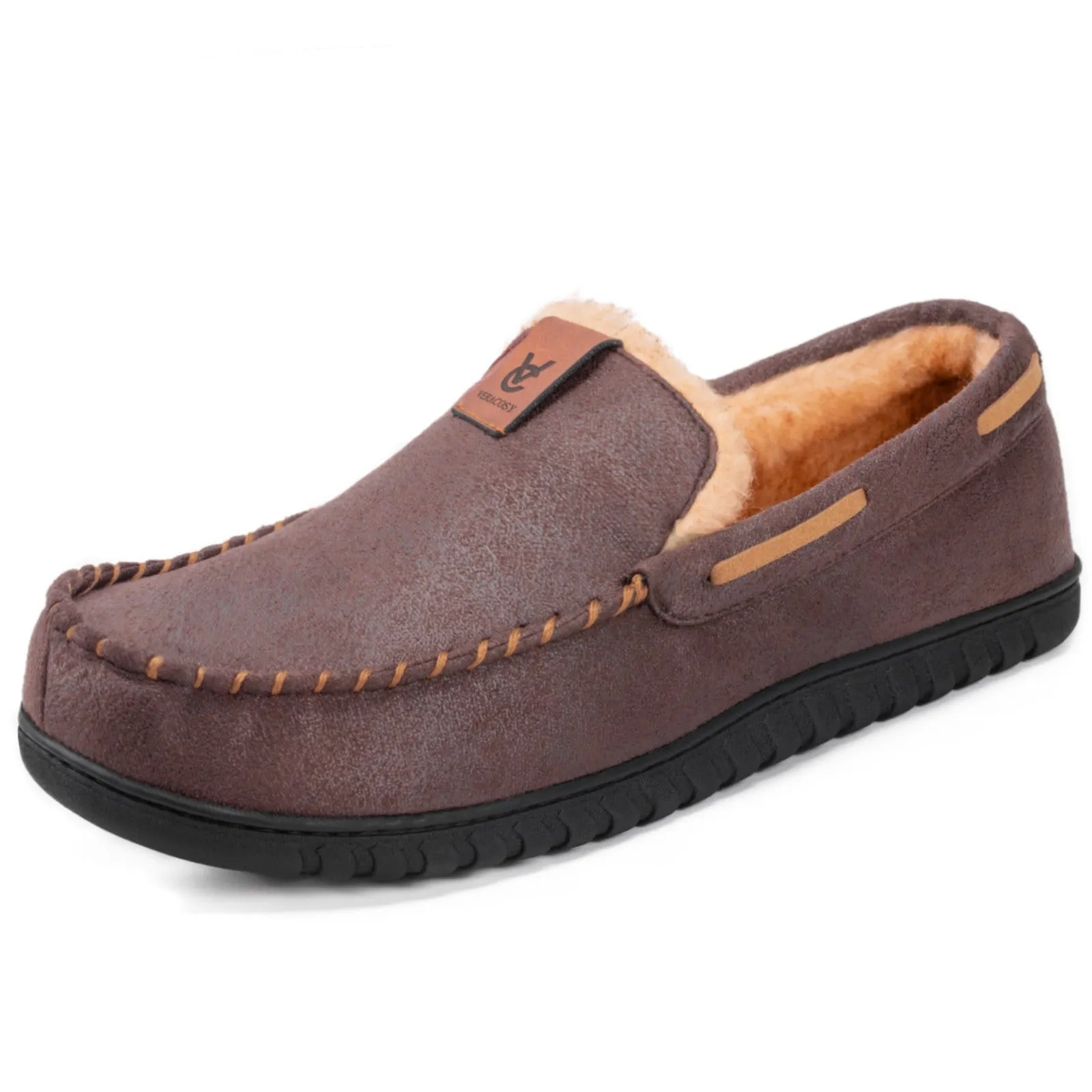 Men's Faux Suede Moccasin Slippers
