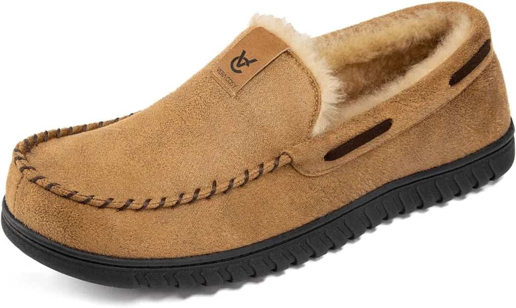 Men's Faux Suede Moccasin Slippers