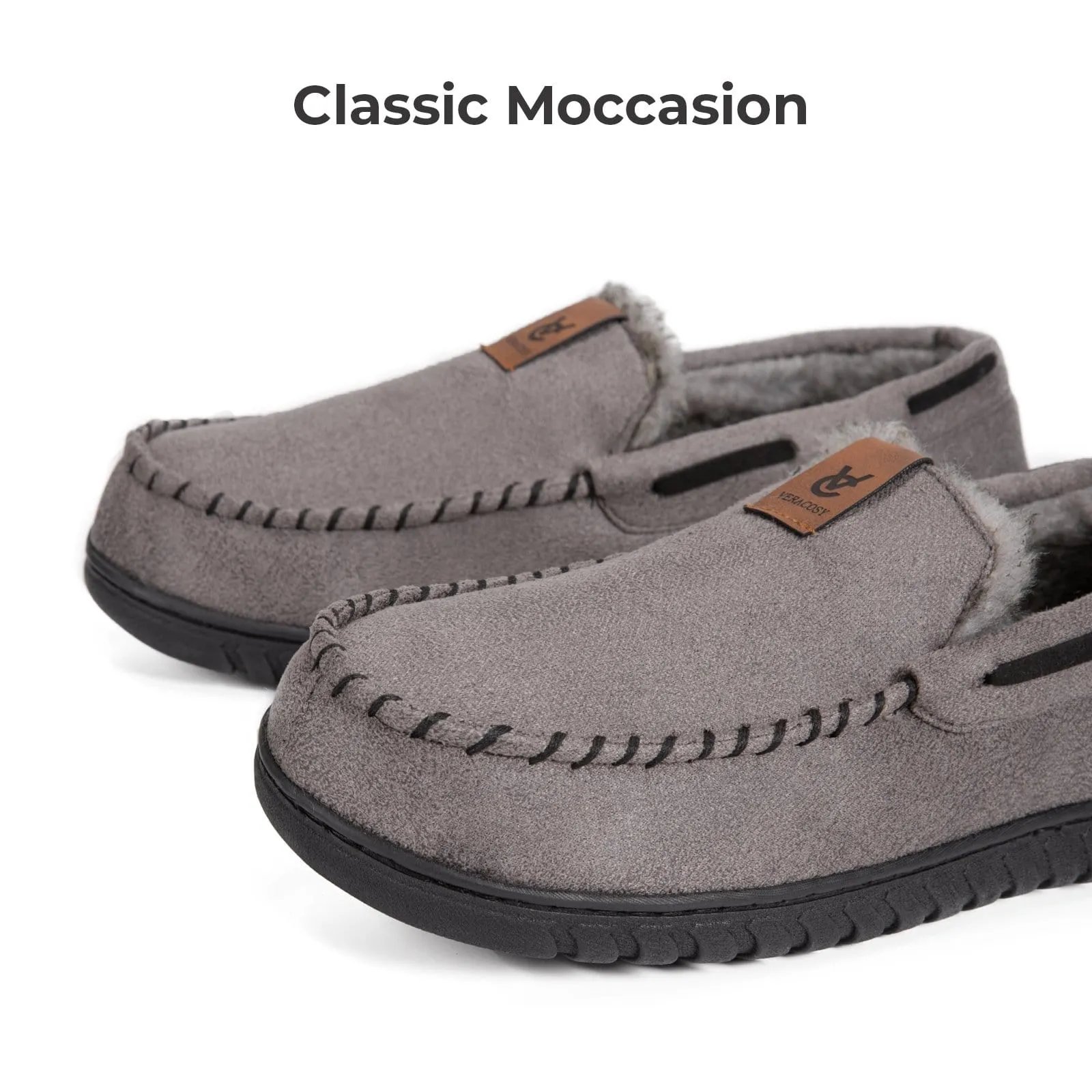 Men's Faux Suede Moccasin Slippers