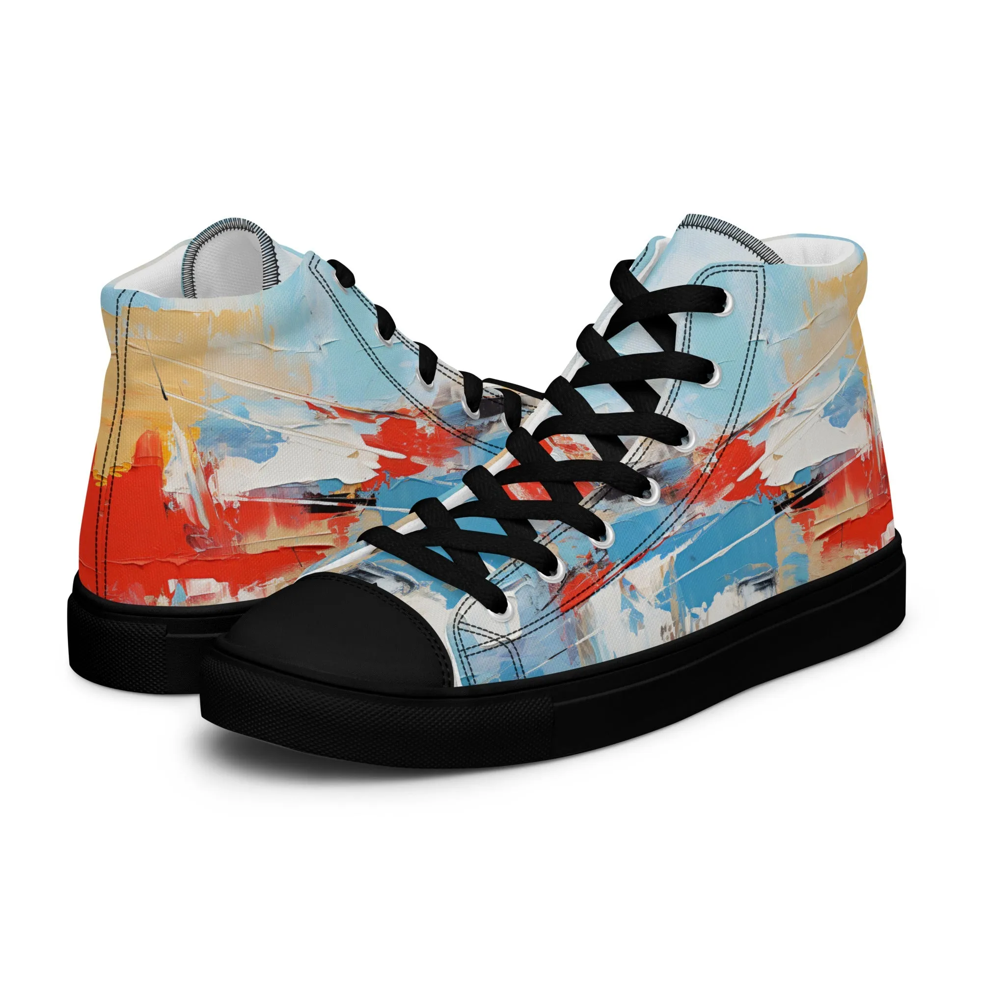 Men’s high top canvas shoes