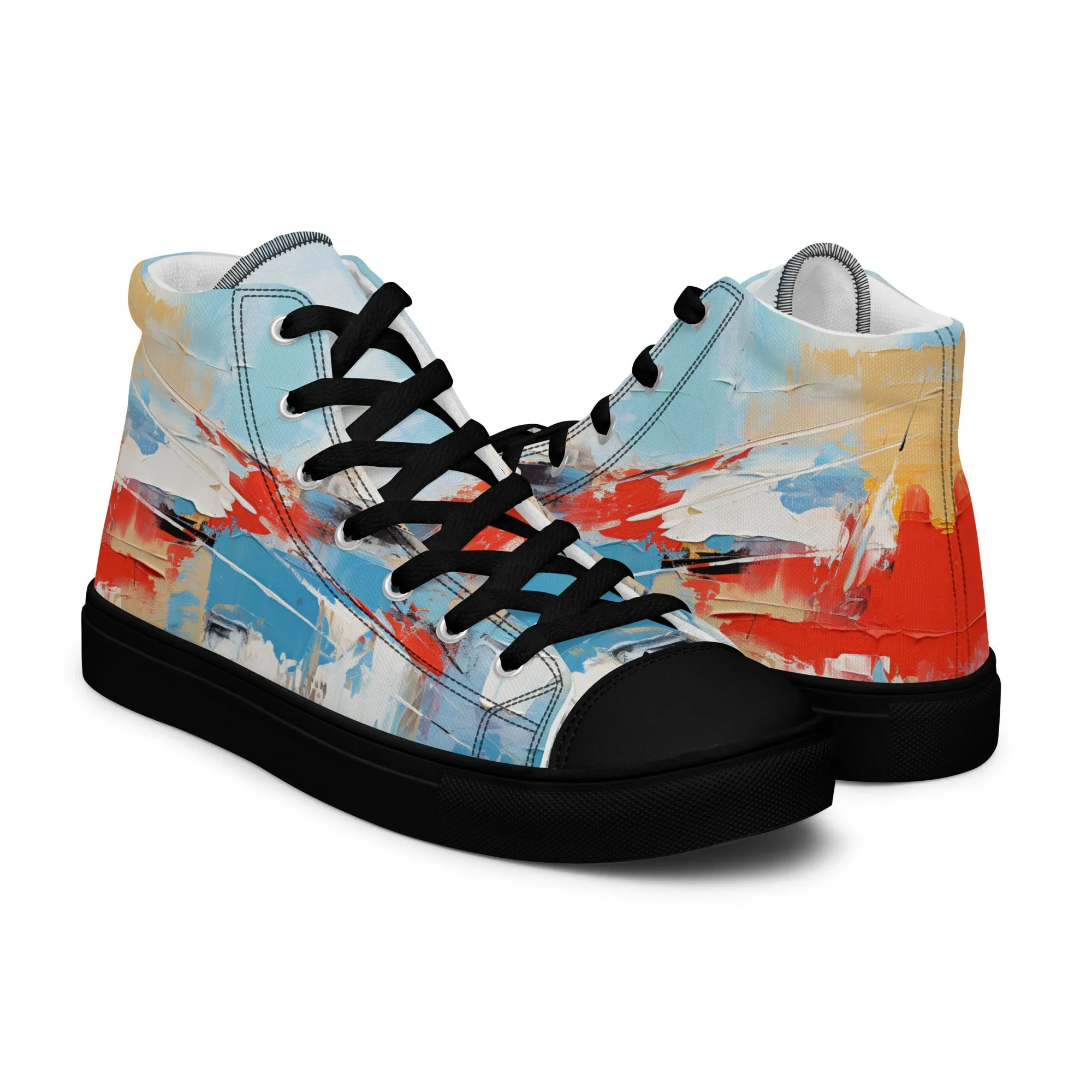 Men’s high top canvas shoes