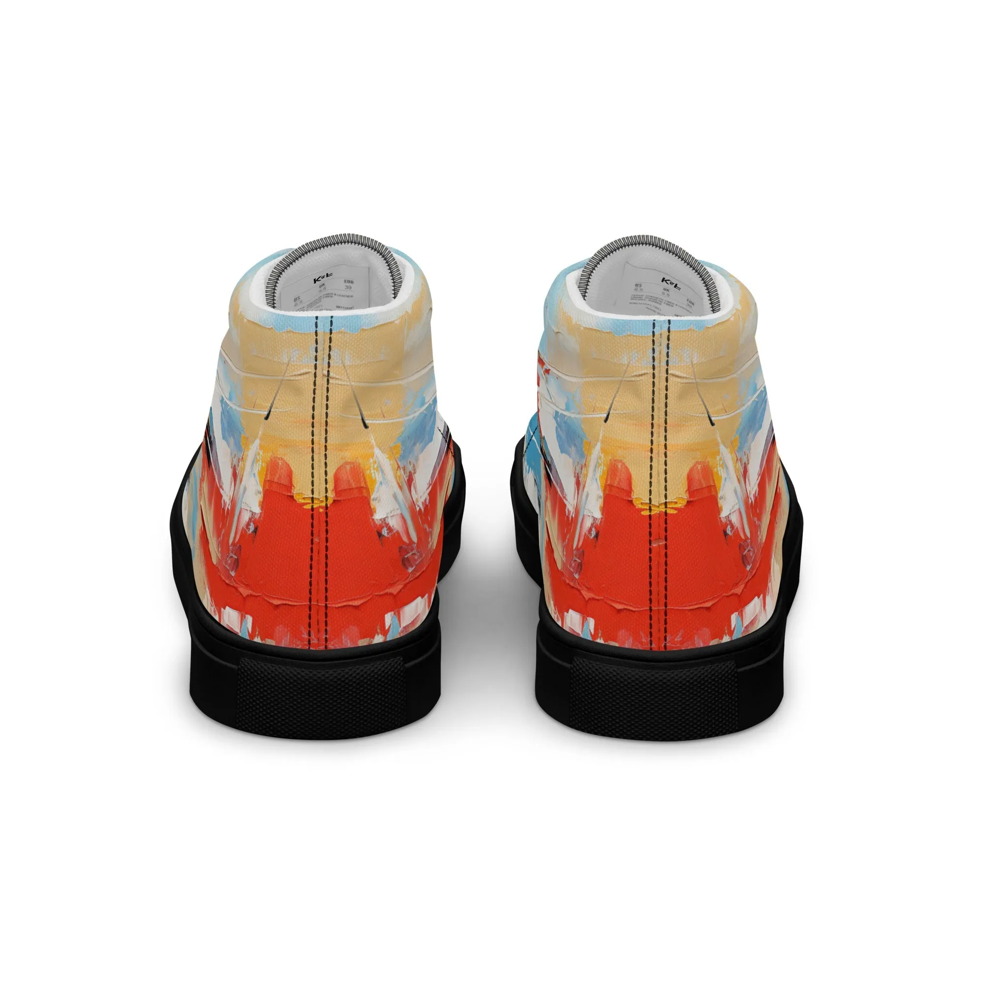 Men’s high top canvas shoes