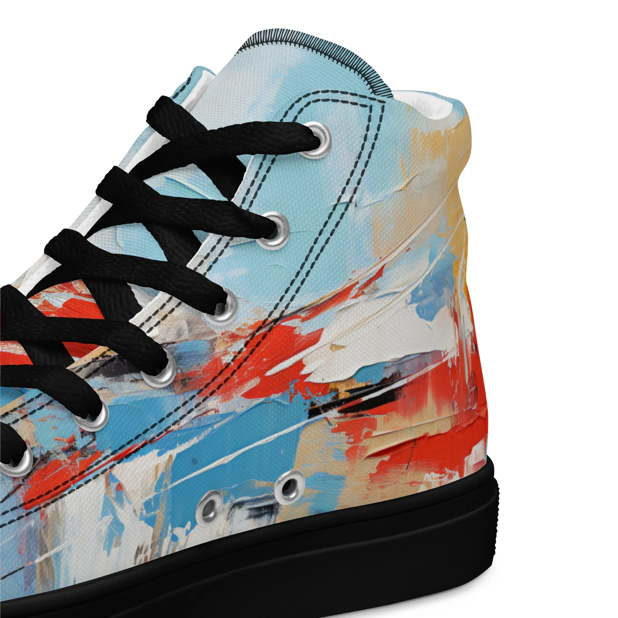 Men’s high top canvas shoes