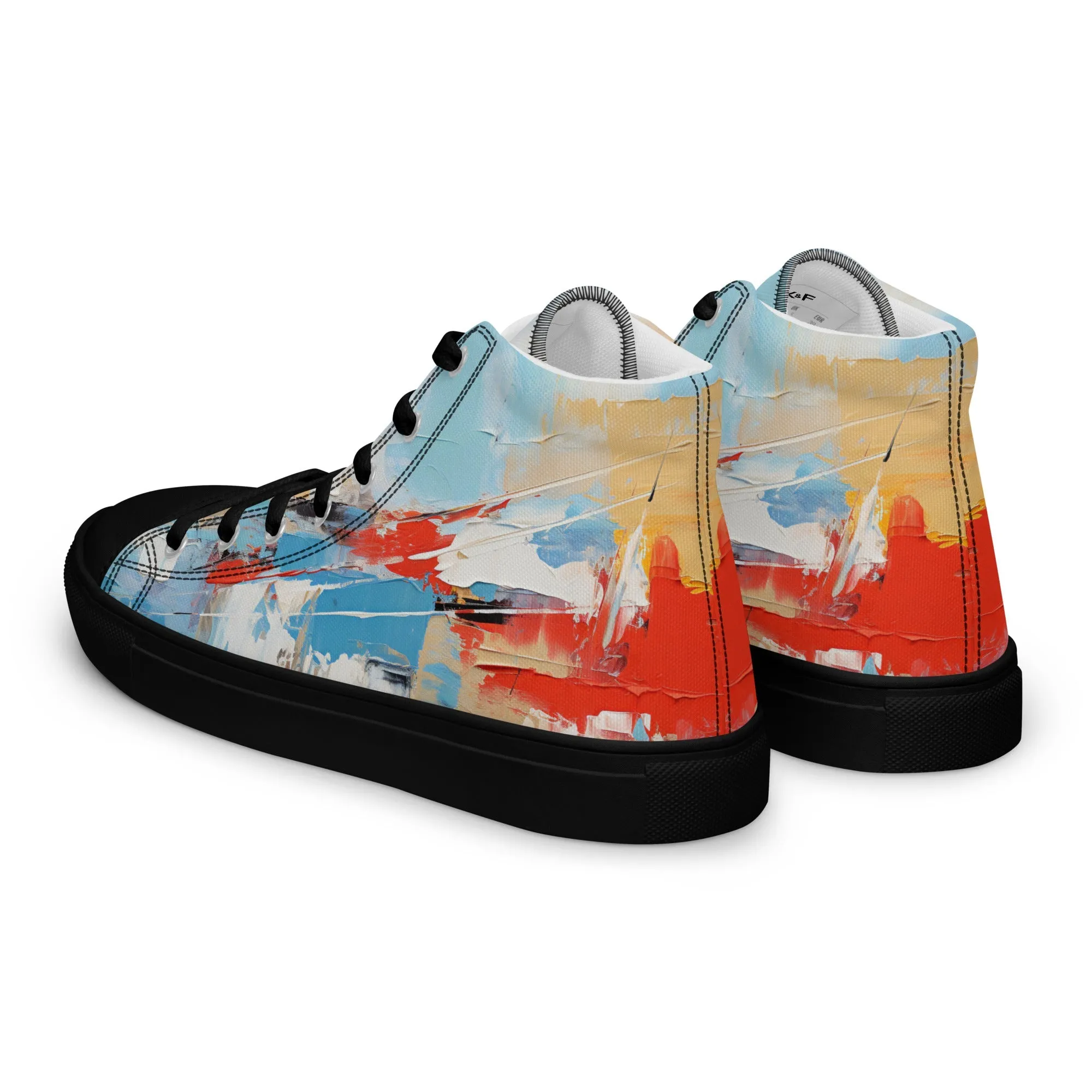 Men’s high top canvas shoes