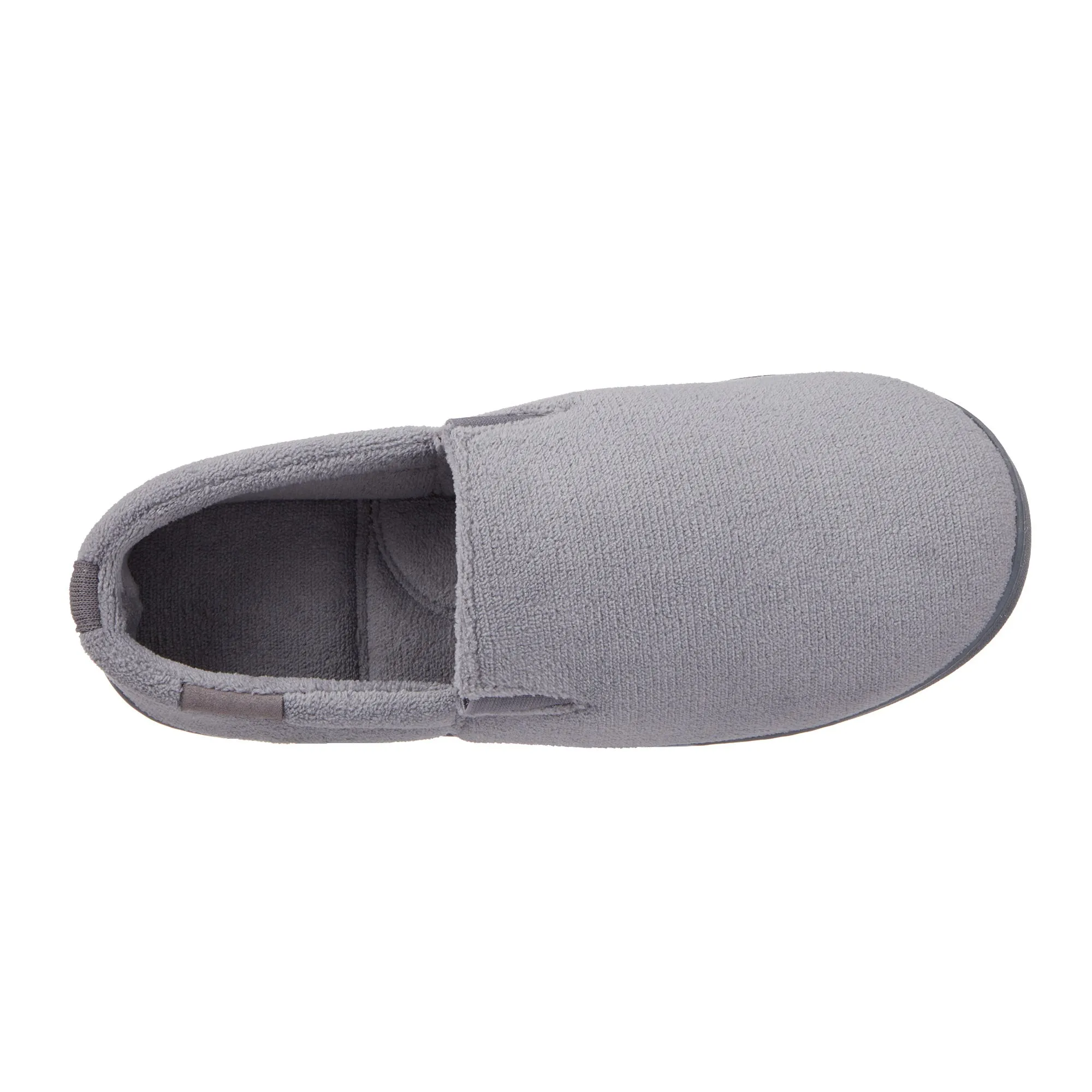 Men's Microterry Jake Closed Back Slipper with Gel Infused Memory Foam