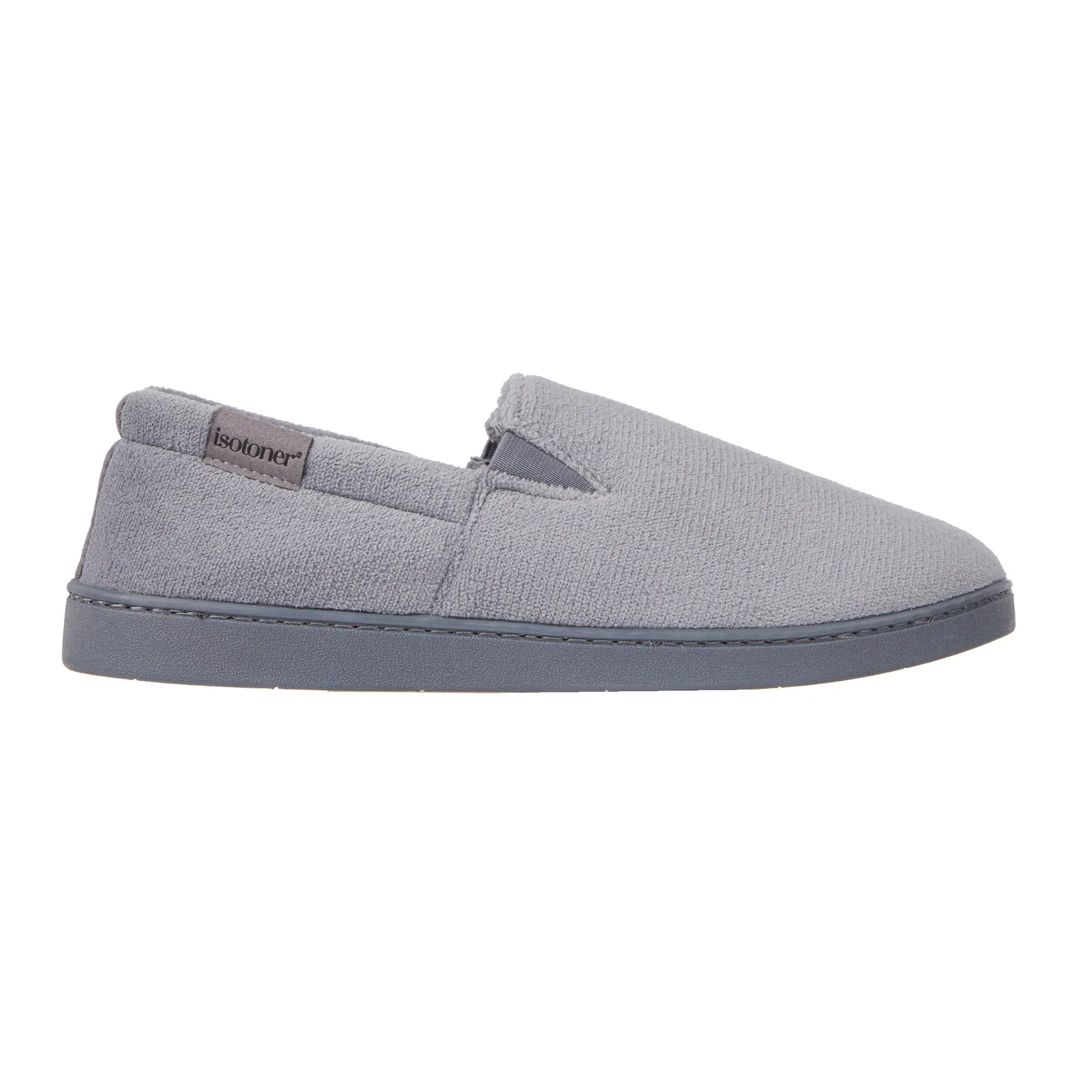 Men's Microterry Jake Closed Back Slipper with Gel Infused Memory Foam