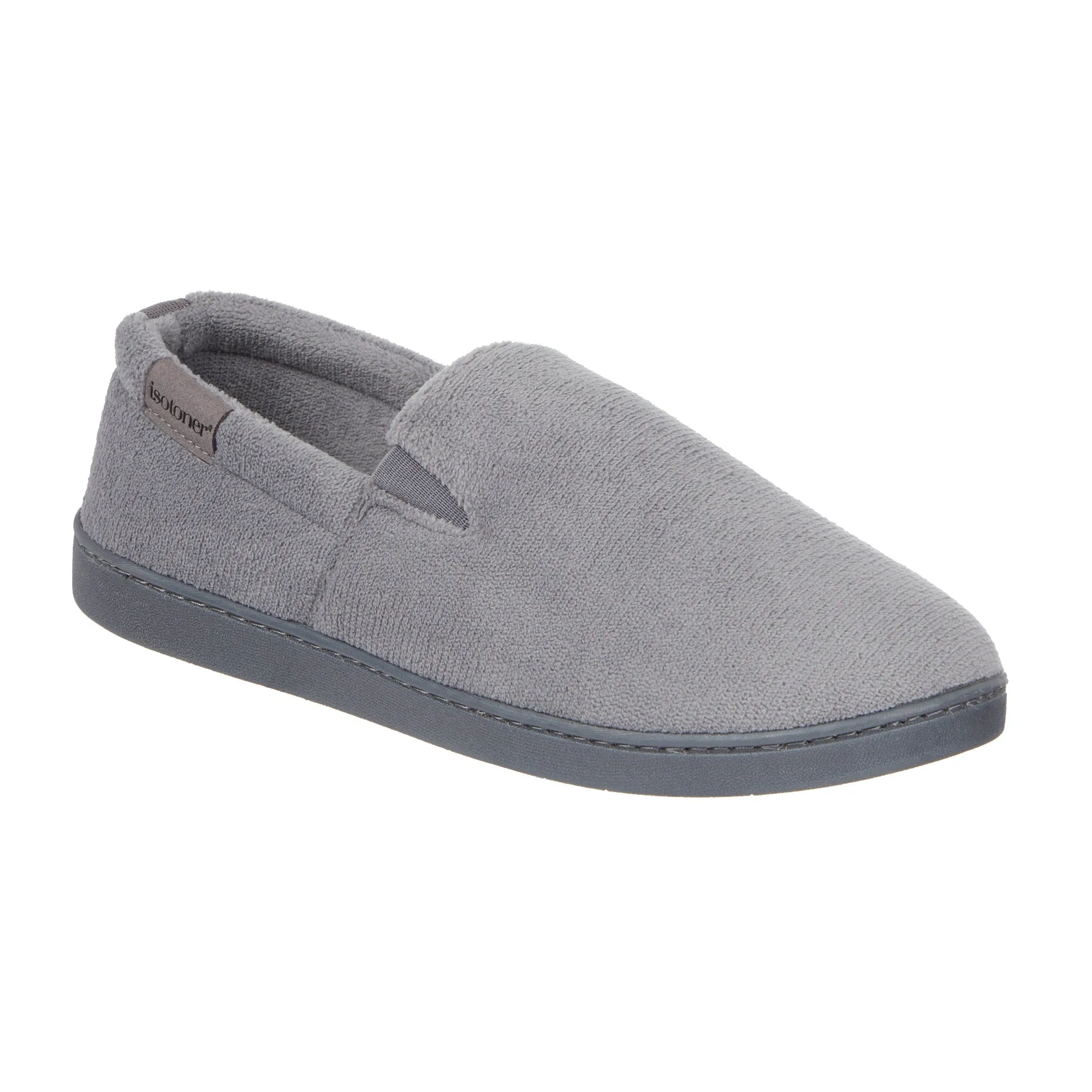Men's Microterry Jake Closed Back Slipper with Gel Infused Memory Foam