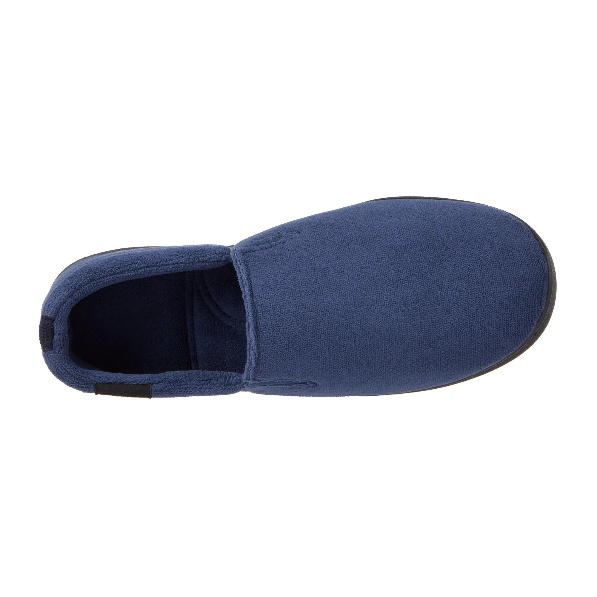Men's Microterry Jake Closed Back Slipper with Gel Infused Memory Foam