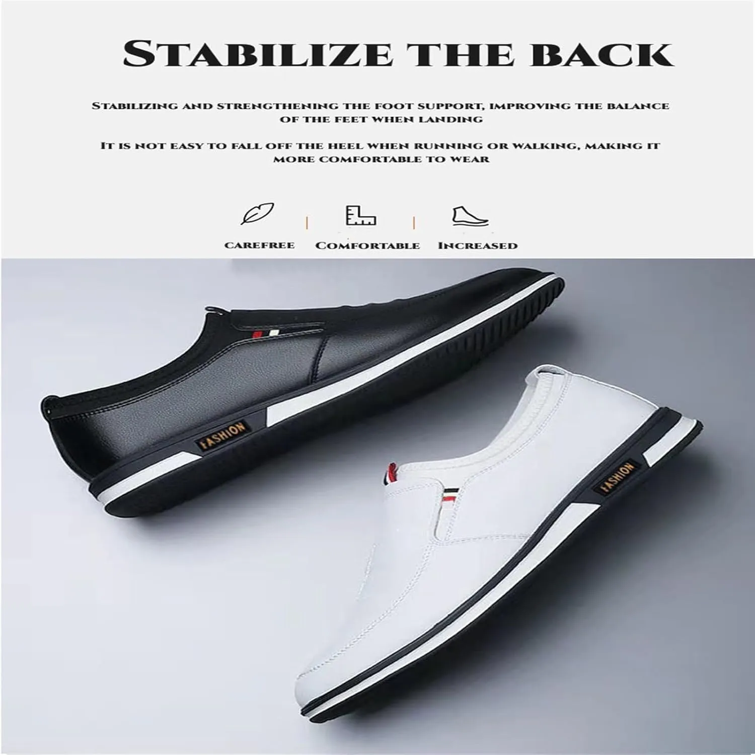 Men's Premium Leather Soft Loafers Slip on Shoes,Casual Fashion Business Office Formal Driving Shoes for Men