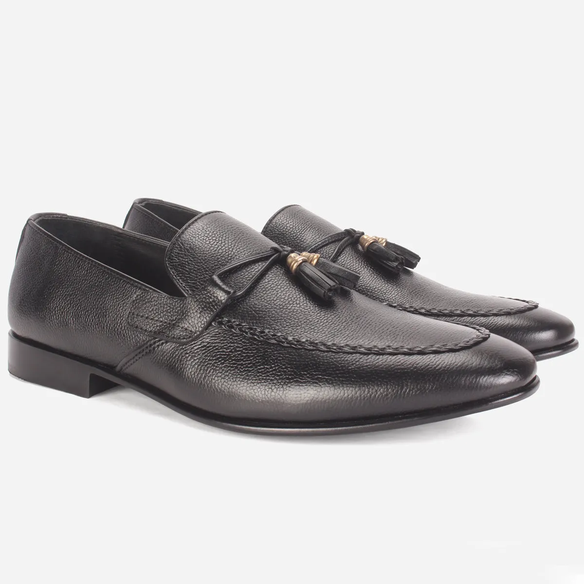 Mens "ZILIA" Leather Tassels Detailing Leather Shoes