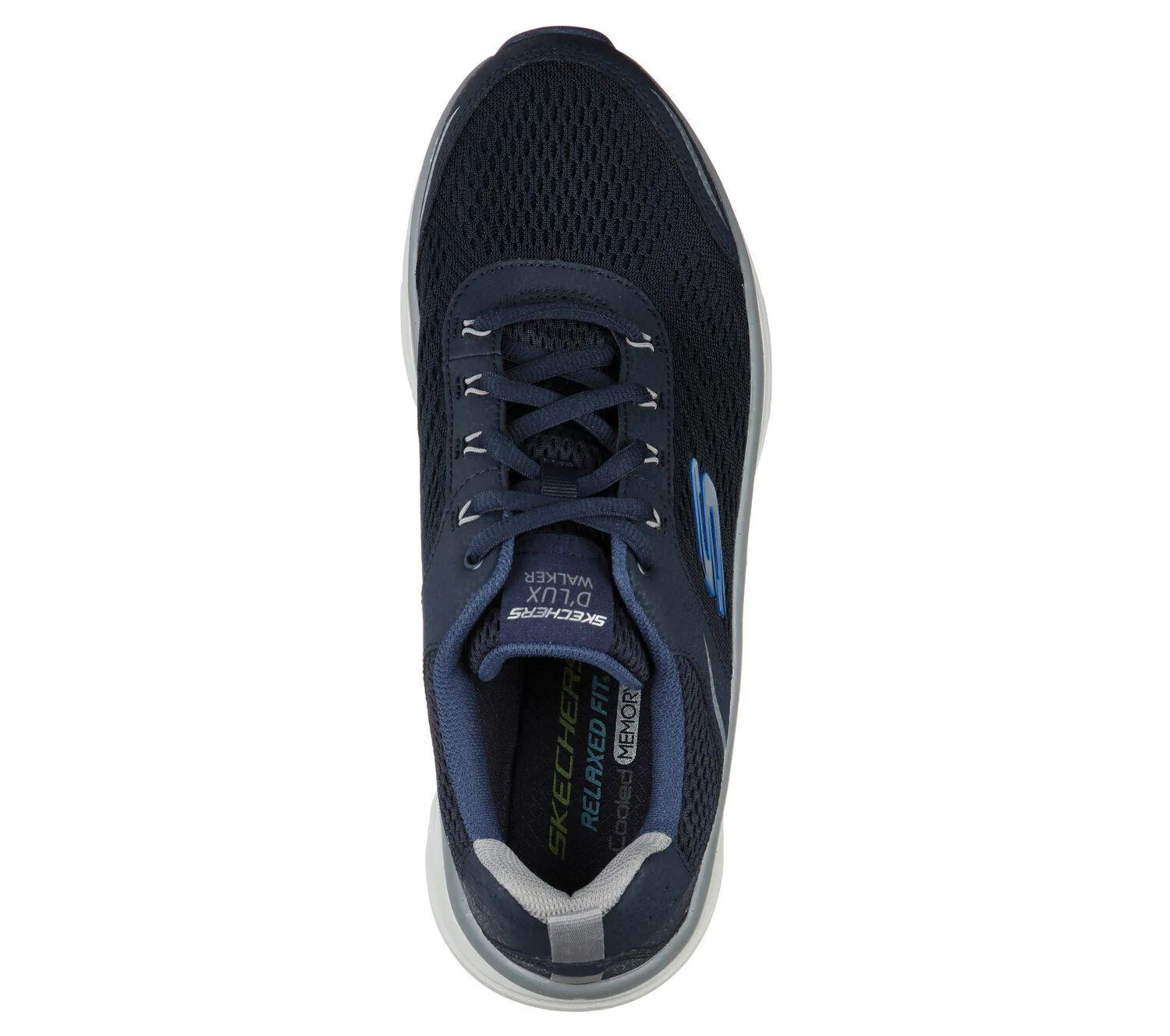 Men's Wide Fit Skechers 232044 D'lux Walker Walking Trainers