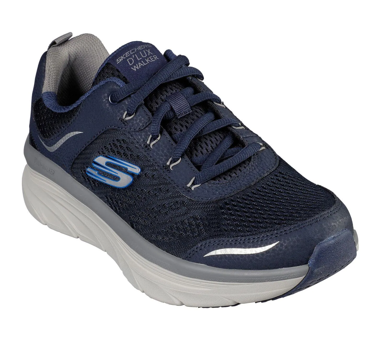 Men's Wide Fit Skechers 232044 D'lux Walker Walking Trainers