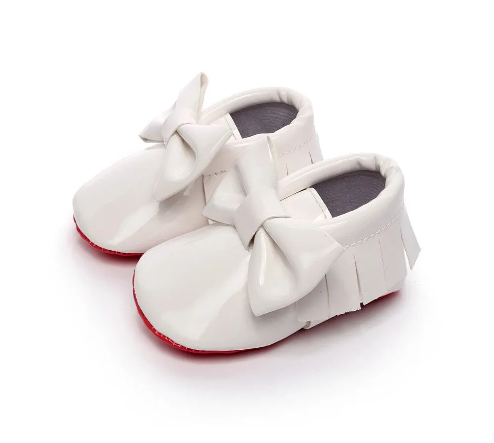 Mini Lou Bee Patent Moccasins