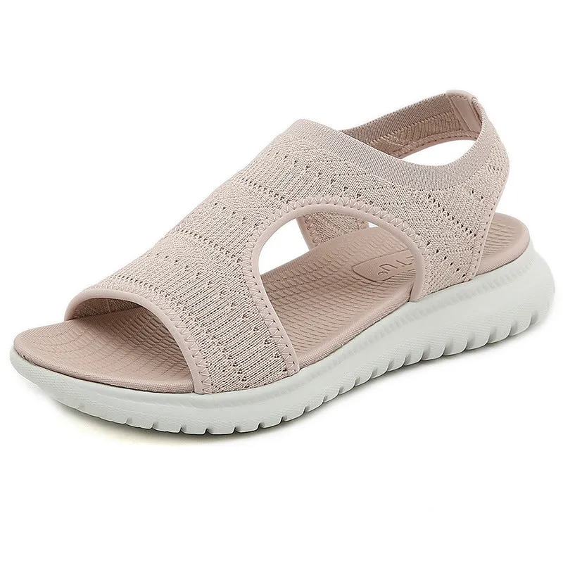 Nanccy Women's Simple Lightweight Sports Wedge Heel Comfortable Sandals