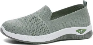 Orthopedic Breathable Slip on Shoes for Women Lightweight Arch Support Sneakers Diabetic Memory Foam Shoes Comfortable Mesh Sandals