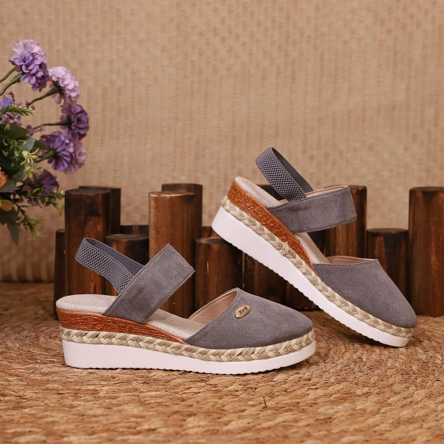 Orthopedic Wedge Sandals for Women Summer Dressy 2025 Closed Toe Wedges Espadrilles Platform Slingback Sandal Comfortable Slip On Casual Shoes