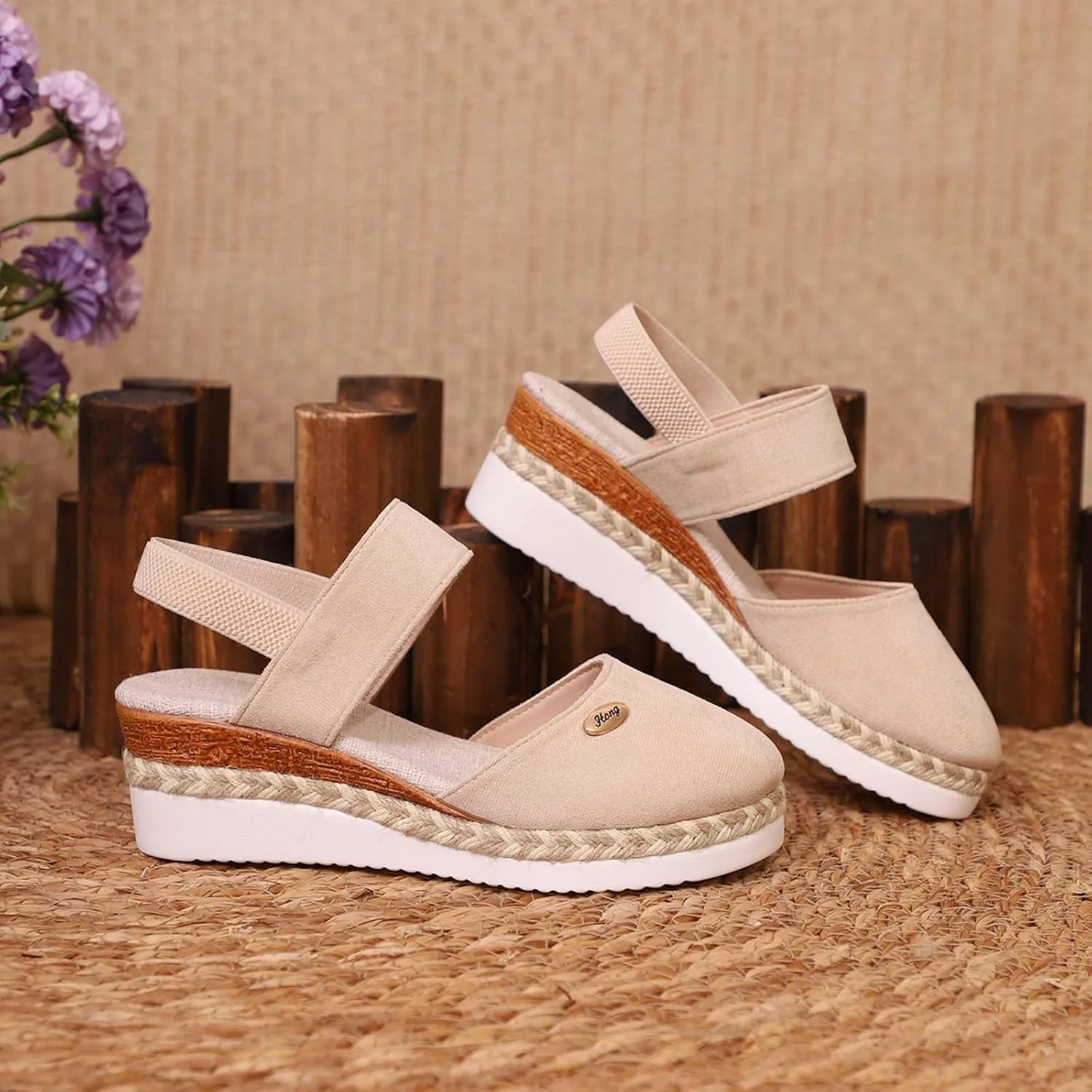Orthopedic Wedge Sandals for Women Summer Dressy 2025 Closed Toe Wedges Espadrilles Platform Slingback Sandal Comfortable Slip On Casual Shoes