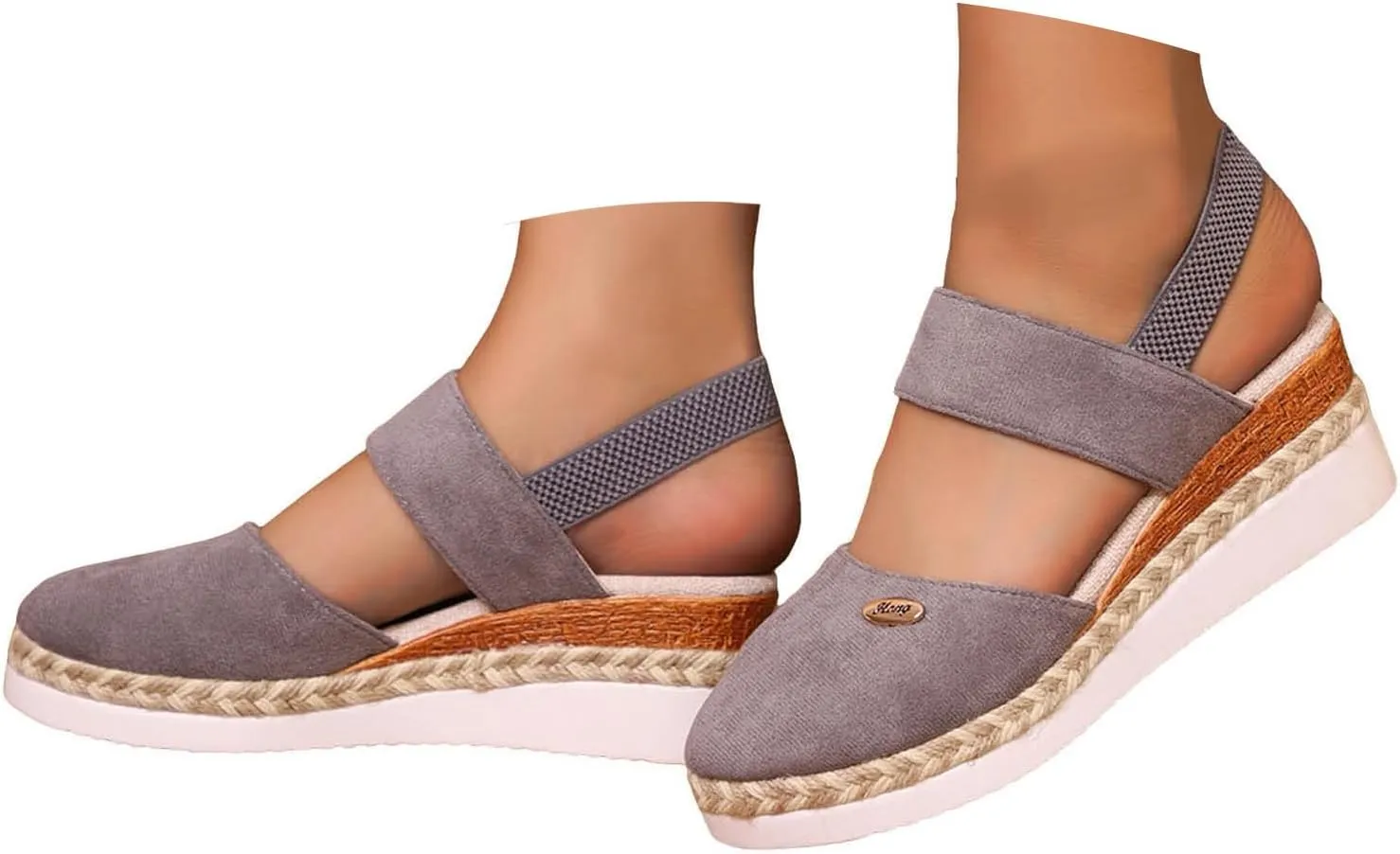 Orthopedic Wedge Sandals for Women Summer Dressy 2025 Closed Toe Wedges Espadrilles Platform Slingback Sandal Comfortable Slip On Casual Shoes