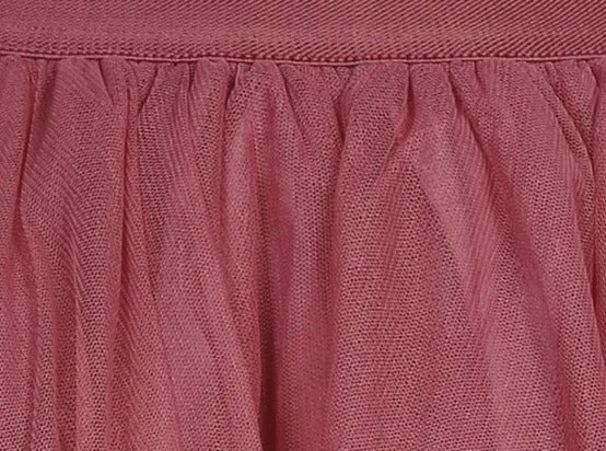 Over the Knee Plum Tulle Skirt