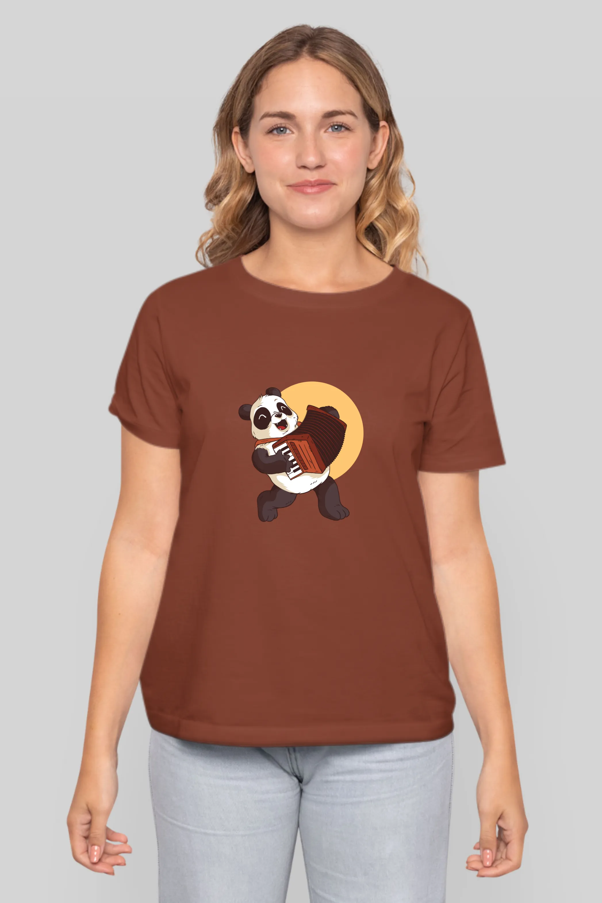Panda Melody Printed T-shirt for women