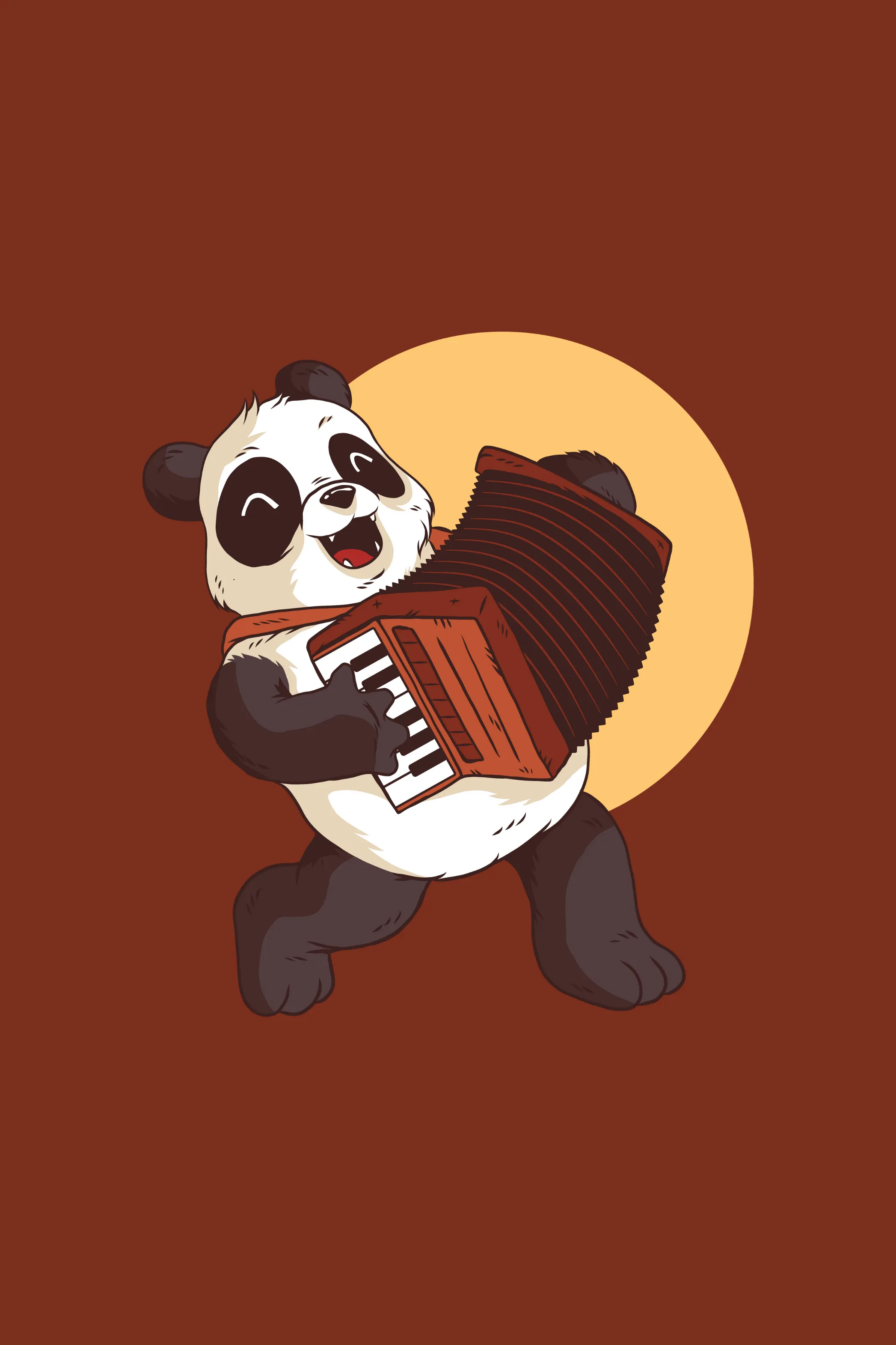 Panda Melody Printed T-shirt for women