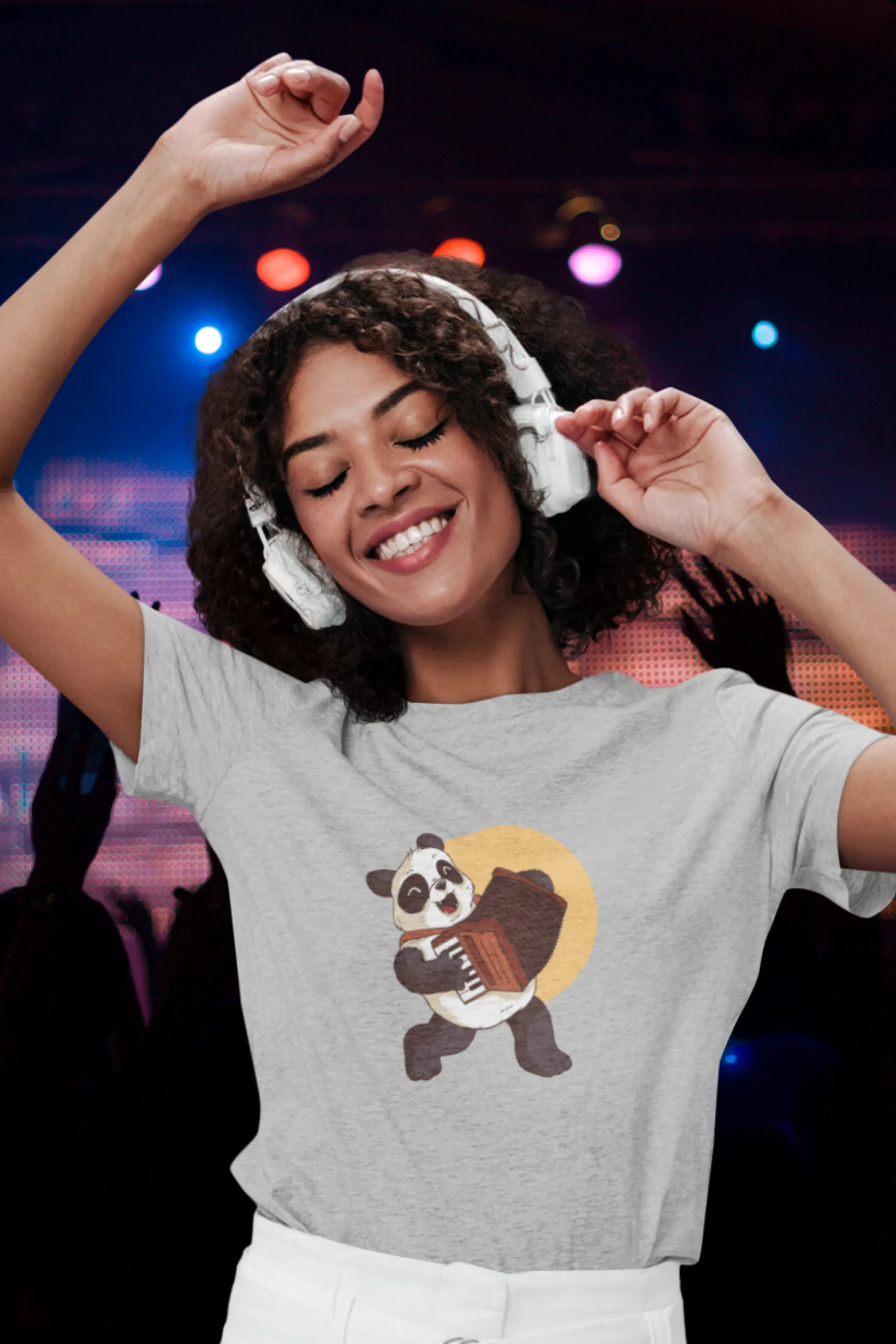 Panda Melody Printed T-shirt for women