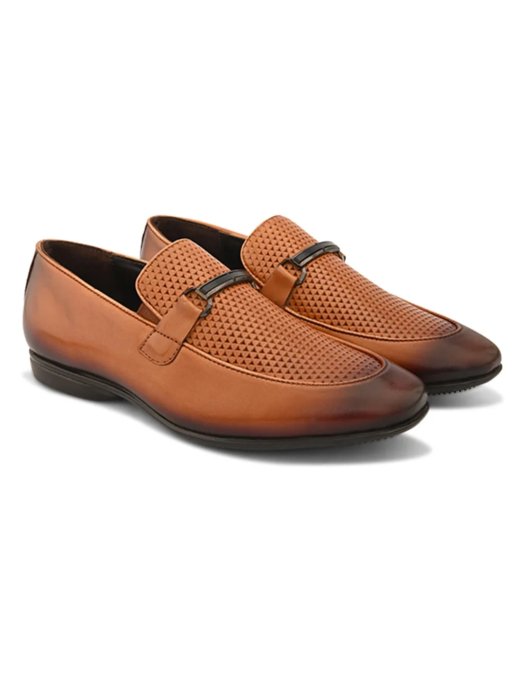 Pelle Albero Tan Leather Comfortable/Lightweight Mocassion
