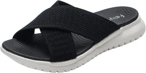Plantar Fasciitis Slippers Women Sandal Heel Pain Summer Sandals for Women 2024 Comfort Sandals Woman Womens Tennis Shoes Size 11 Orthopedic Womens Summer Sandals Spring Sandals for Women 2024