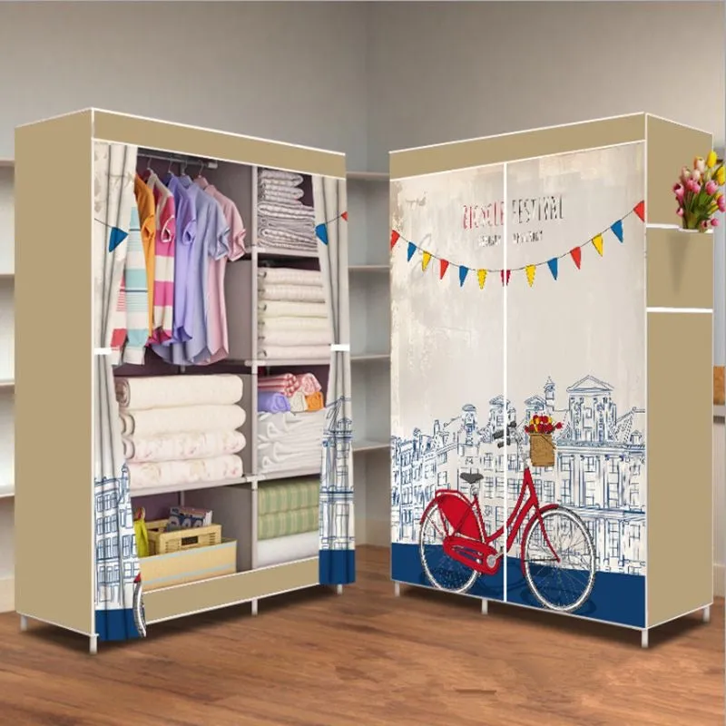 Portable Fabric Wardrobe – Easy Assembly Closet for Dorms, Rental Rooms, and Bedrooms