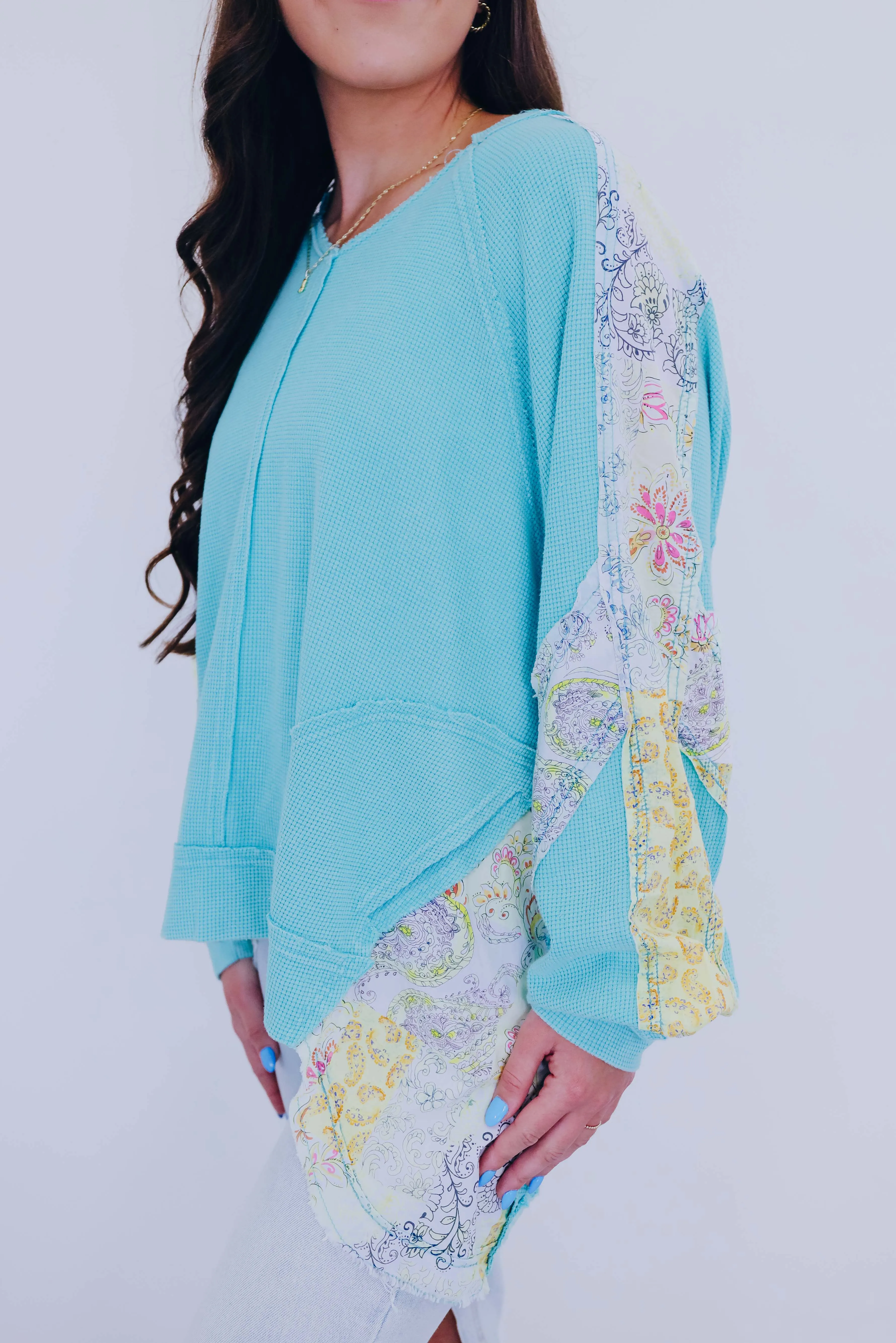 ***Pretty Paisley Hi-Low Top- 2 Colors SAMPLE
