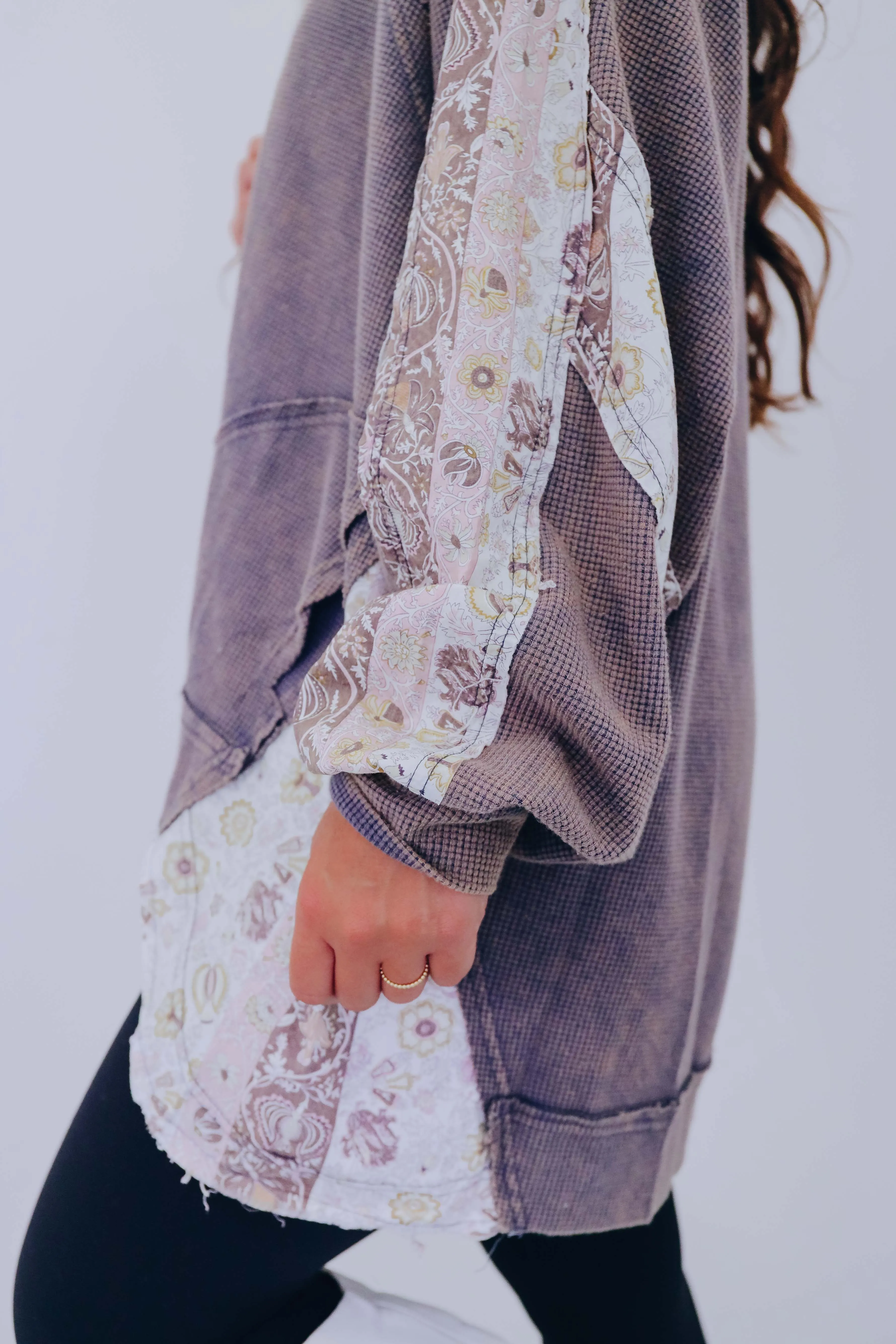 ***Pretty Paisley Hi-Low Top- 2 Colors SAMPLE