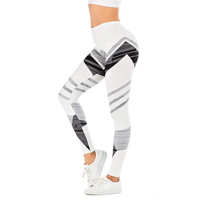 Printed Tropical Leaf Leggings