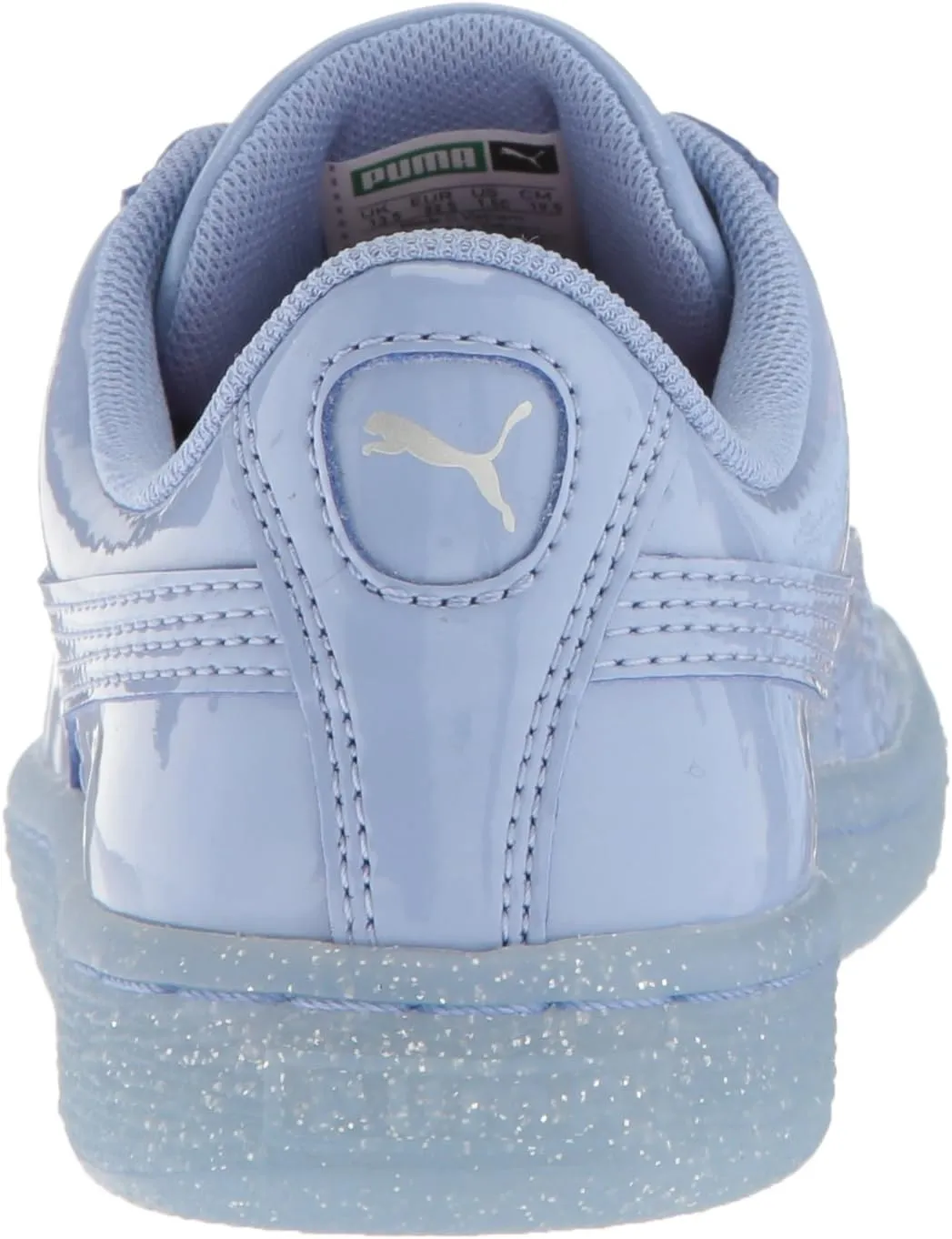 PUMA Unisex-Child Basket Patent Iced Glitz Sneaker