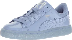 PUMA Unisex-Child Basket Patent Iced Glitz Sneaker