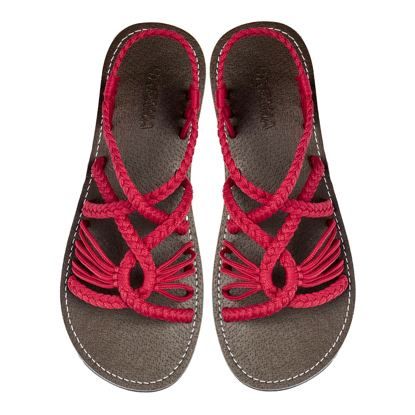 Relax - Coral Red Rope Sandals