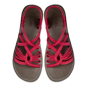 Relax - Coral Red Rope Sandals
