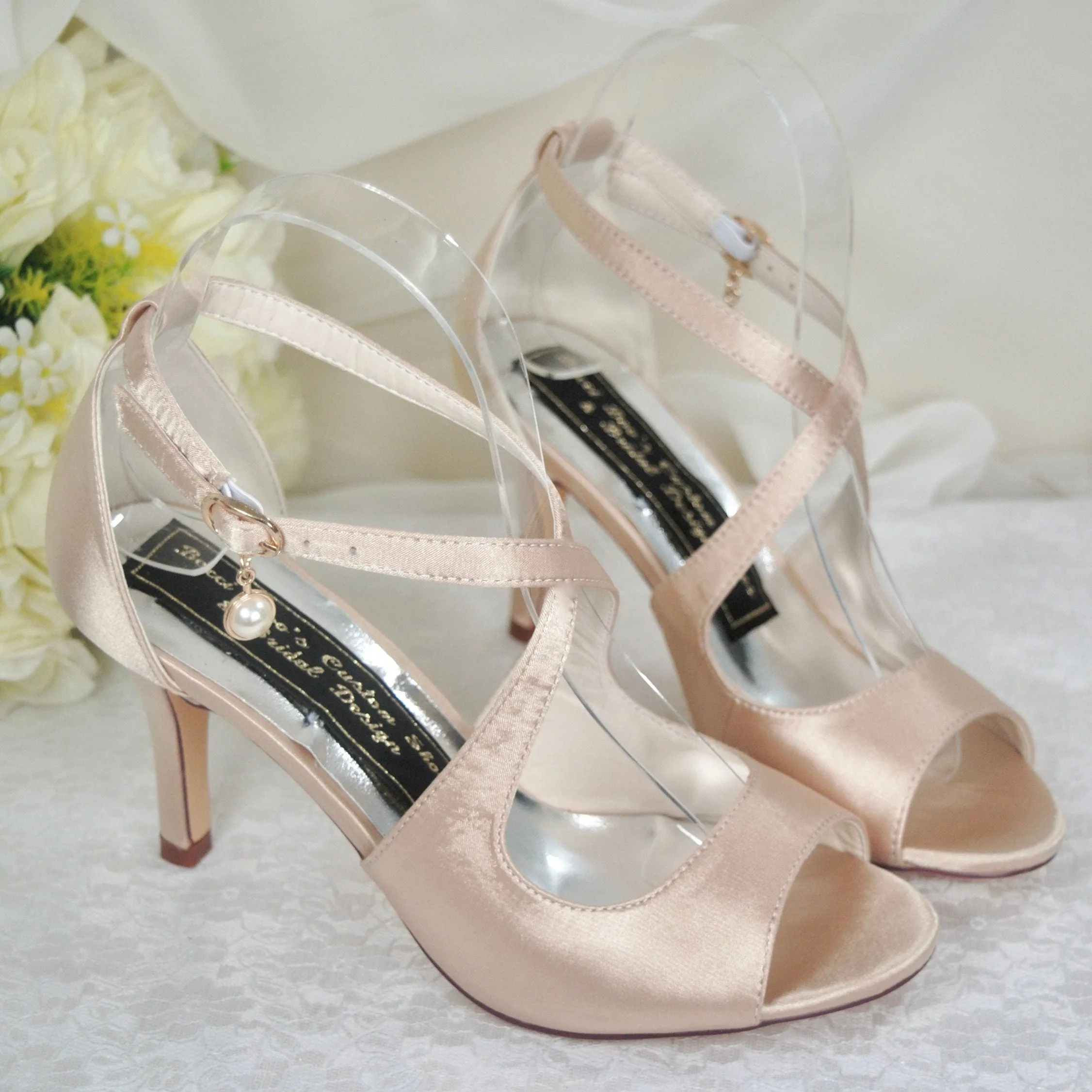 Satin Sandals | Custom Colours | 3 inch Heel