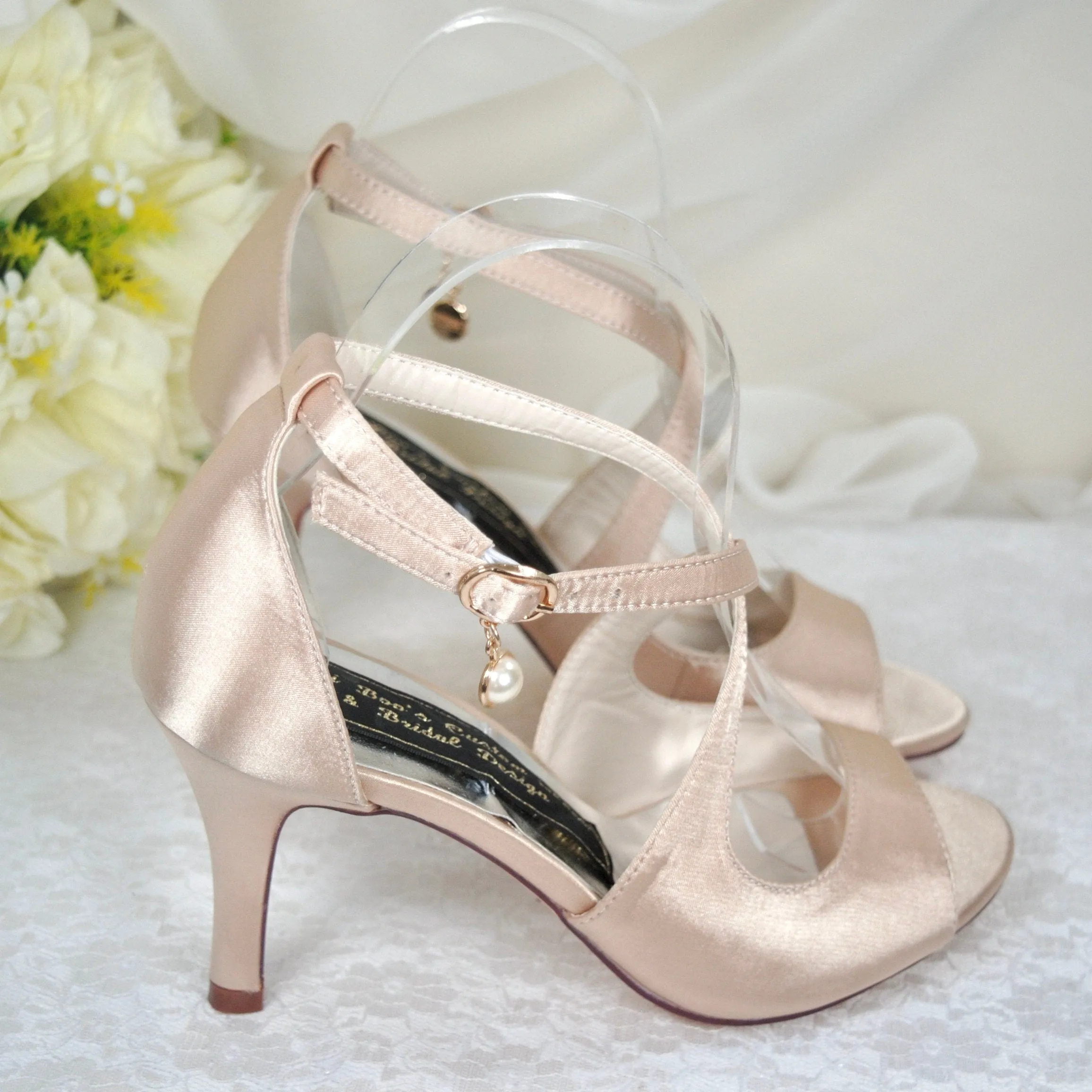 Satin Sandals | Custom Colours | 3 inch Heel