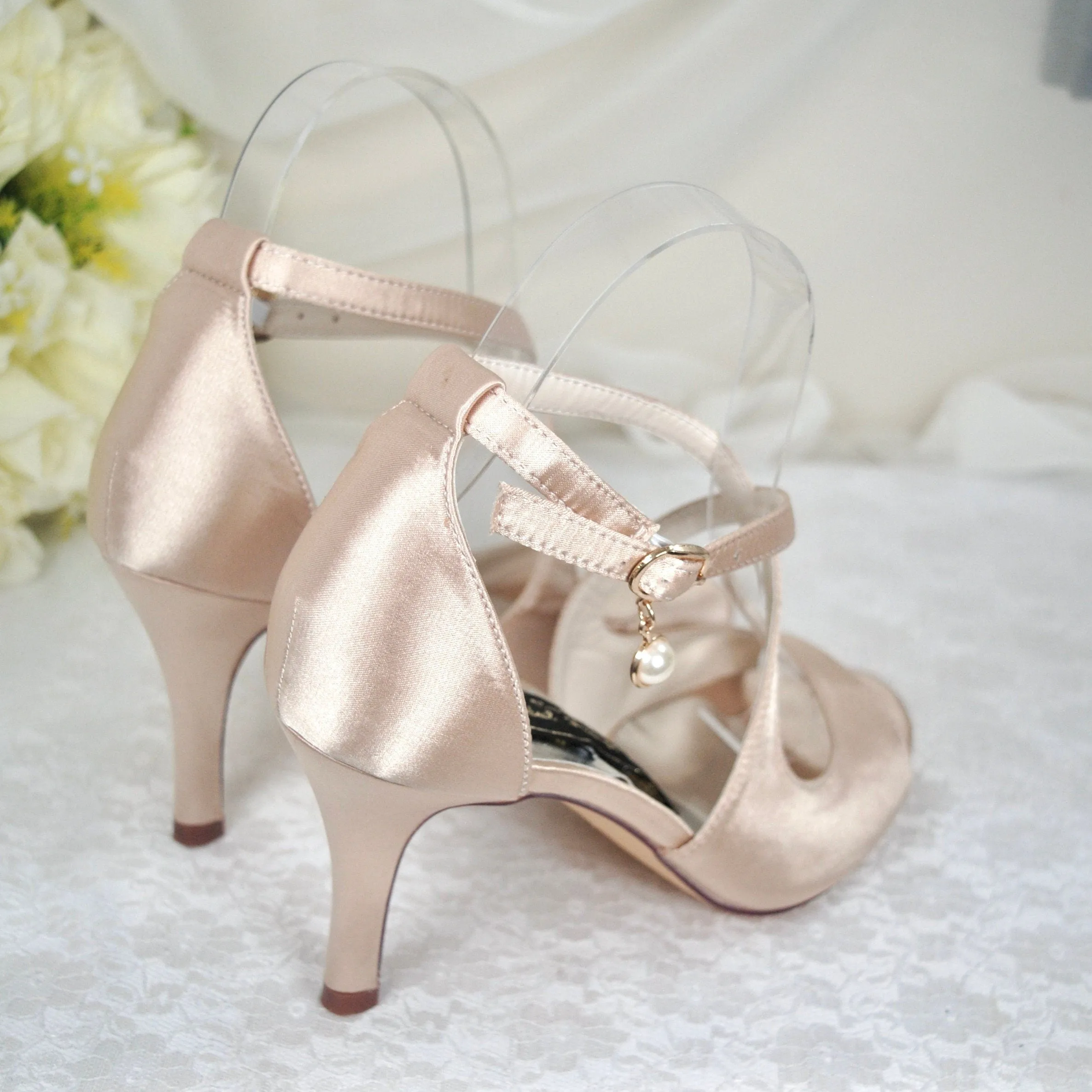 Satin Sandals | Custom Colours | 3 inch Heel