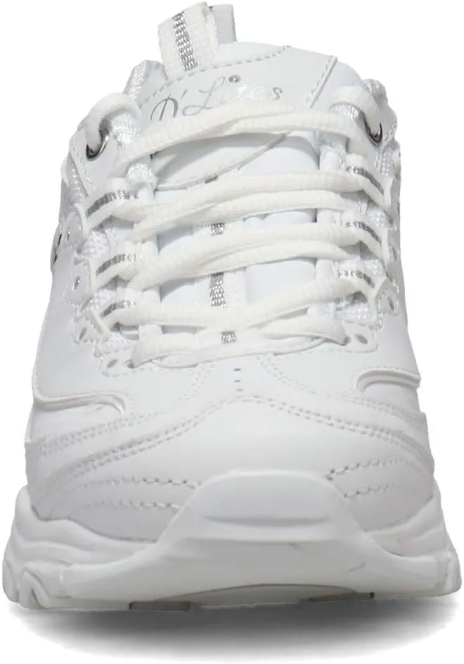 Skechers Women's D'Lites Fresh Start Memory Foam Lace-Up Sneaker