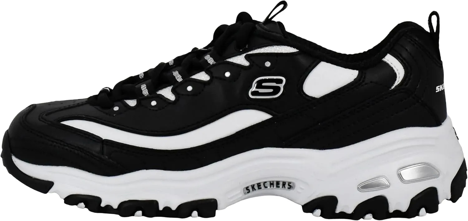 Skechers Women's D'Lites Fresh Start Memory Foam Lace-Up Sneaker